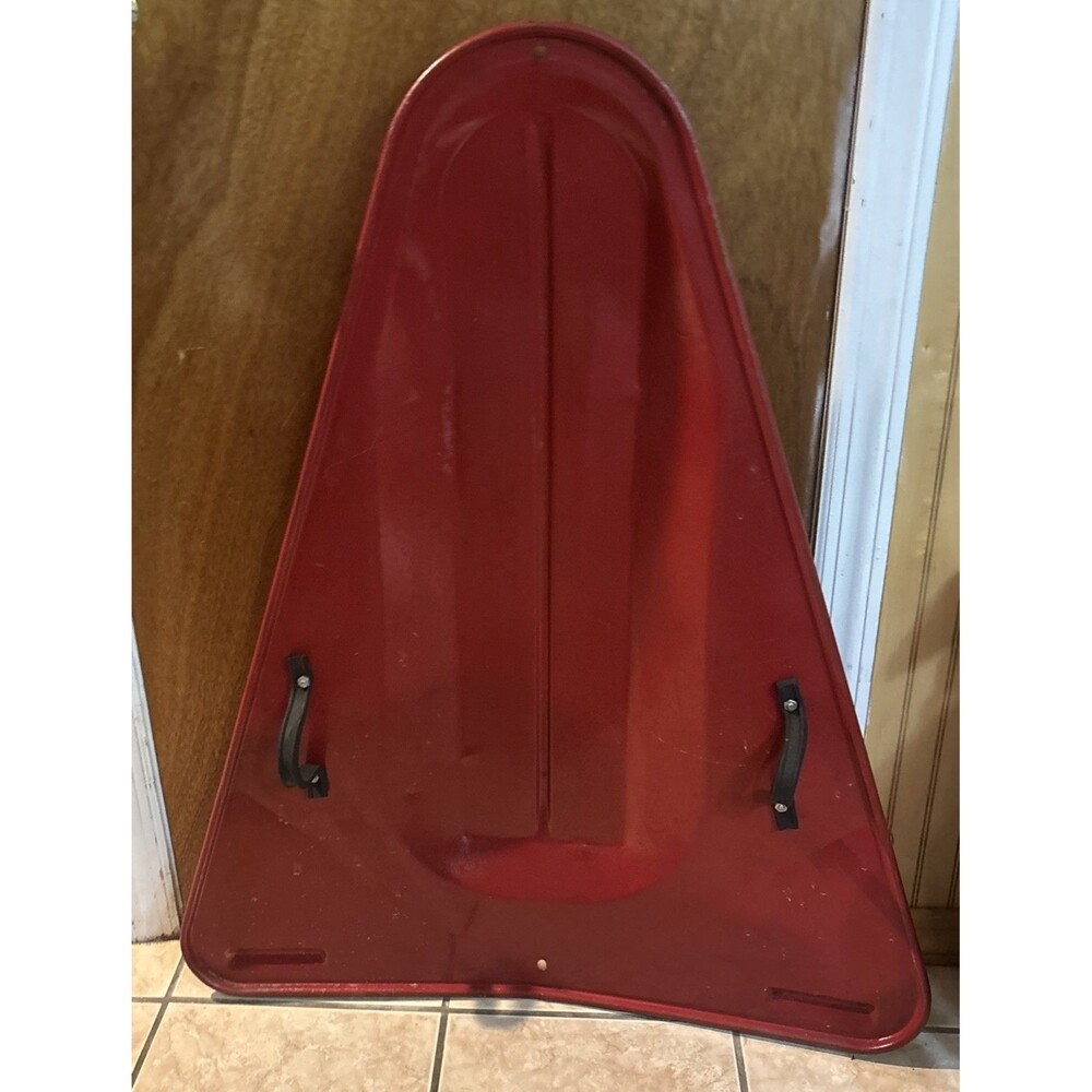 1950's Sno-Wing Sled in Atomic Red